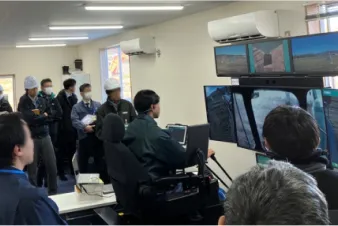 建設機械施工の自動化・遠隔化技術に係る現場検証