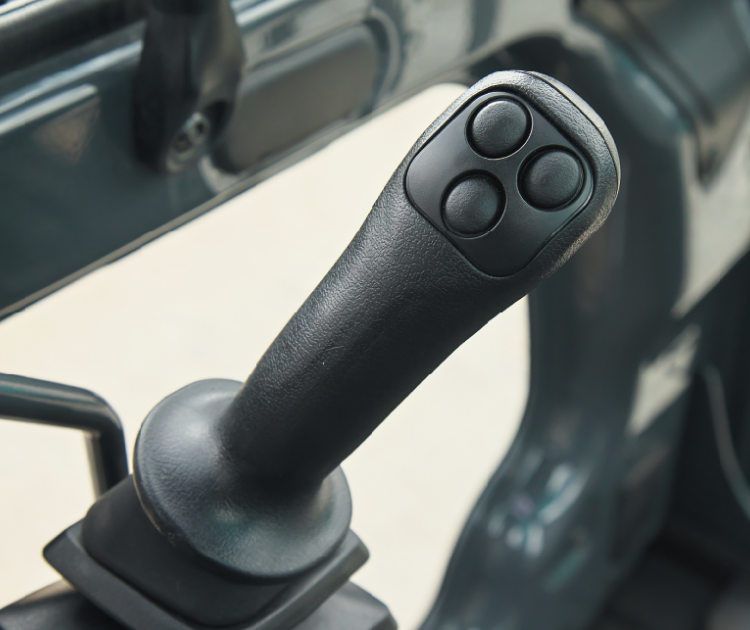 グリップスイッチで積算の開始/終了ができるため、レバーを握ったまま計量が可能