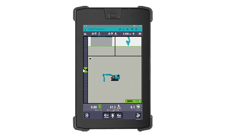 タブレット感覚の大型モニタで簡単操作