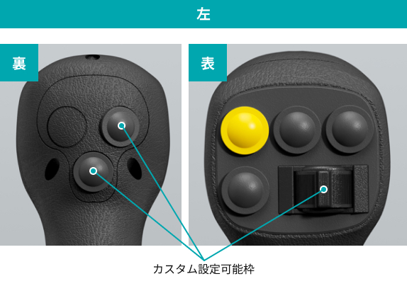 左操作レバースイッチ画像