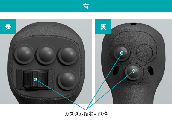 右操作レバースイッチ画像