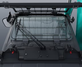 ワイパ付ガラス製天窓