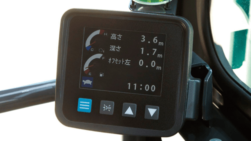 見やすくキレイな液晶表示。カラーマルチディスプレイ