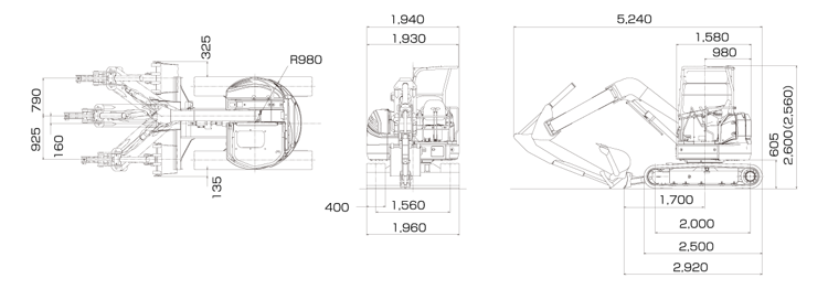 外形寸法図