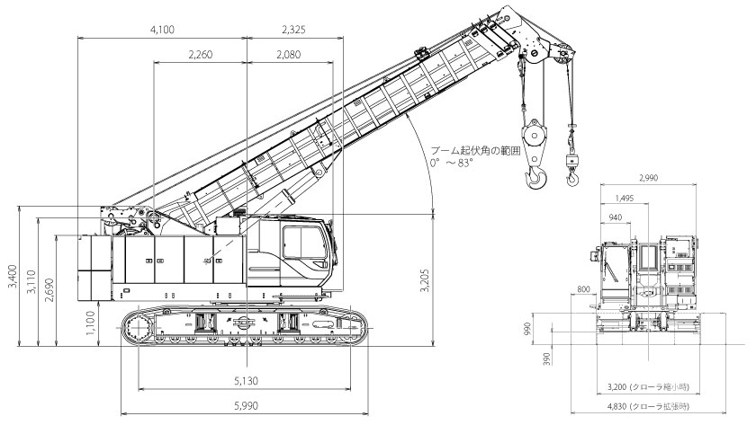 TK750G｜クローラクレーン 生産終了機｜コベルコ建機