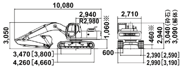 SK230-6E [SK230LC-6E] 全体図