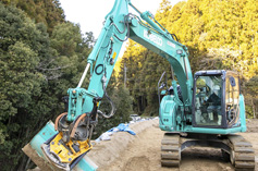 Model: SK135SR-5 チルトローテータ搭載 / Location: 日本