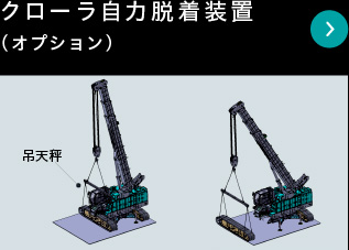 クローラ自力脱着装置（オプション）