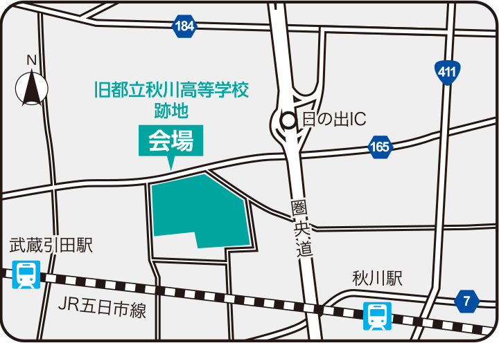 開催場所の地図