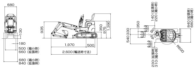 バックホウ Cad