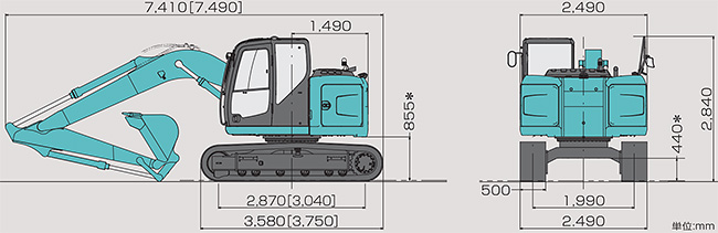 SK125SR-3 全体図