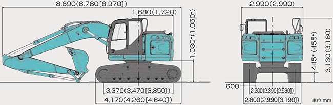 SK225SR-3 全体図