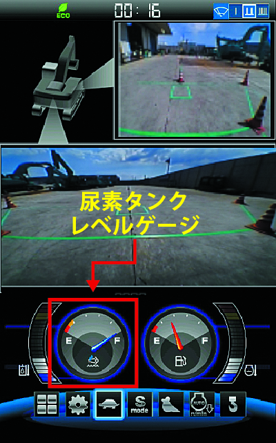 写真：尿素タンクレベルゲージ