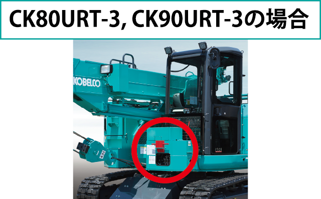 CK80URT-3、CK90URT-3の場合